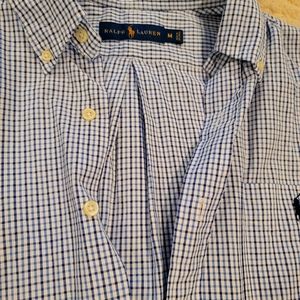 Ralph Lauren short sleeve Medium polo button down